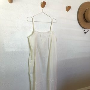 A New Day White Linen Dress, NWT, sz. L